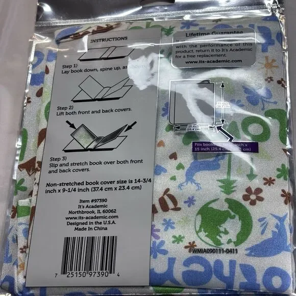 It's Academic, NFL & Vtg Book Sox Stretchable Shrink to Fit Book Covers lot of 5 - Picture 9 of 14